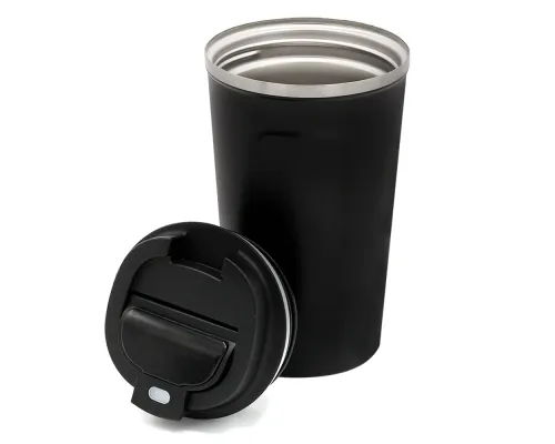 Термокружка Moon с дисплеем, 380мл, черная