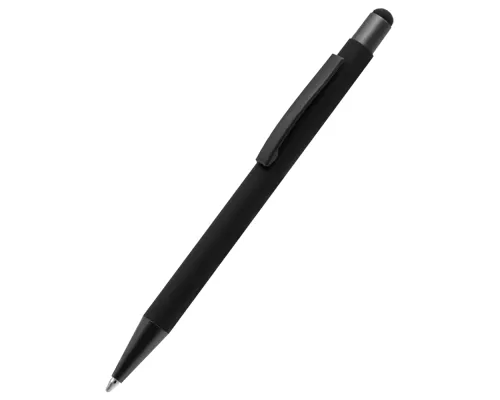 Ручка металлическая Story софт-тач, черный