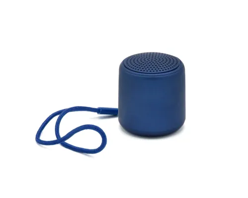 Беспроводная Bluetooth колонка Music TWS софт-тач, темно-синяя