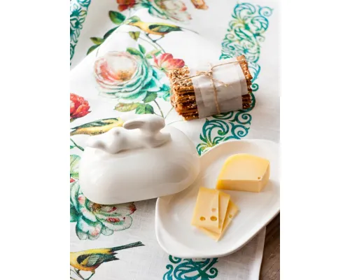 Маслёнка с кроликом, 380 мл, Белый