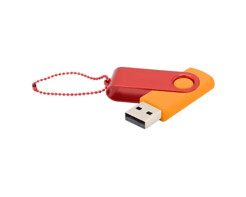 Флешка Designer To Go 2.0 USB 16Gb, оранжевый/красный