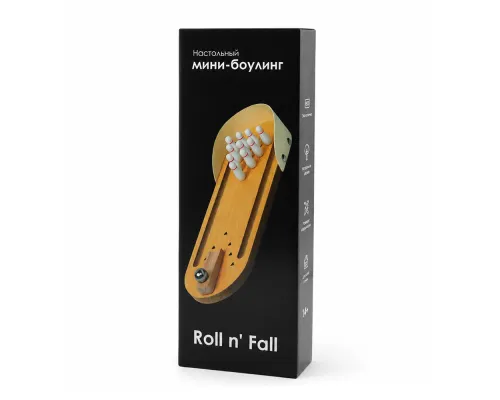 Настольная игра мини-боулинг Roll n' Fall, бежевый