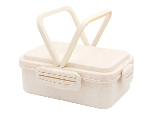Ланчбокс (контейнер для еды) Inar из пшеничного волокна, бежевый. Ланчбокс (контейнер для еды) Inar из пшеничного волокна, бежевый.