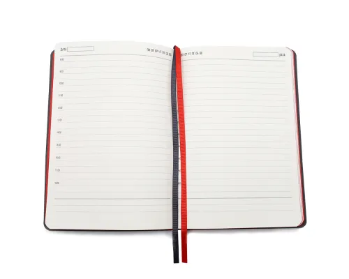 Ежедневник A5 недатированный Molfetta в мягком переплёте, серо-красный