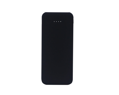 Внешний аккумулятор Arrida 5000mAh, с покрытием Baby skin, черный Внешний аккумулятор Arrida 5000mAh, с покрытием Baby skin, черный