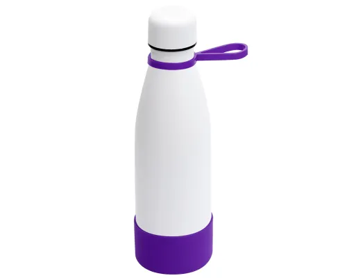 Термобутылка герметичная вакуумная Olivia To Go, белый/фиолетовый