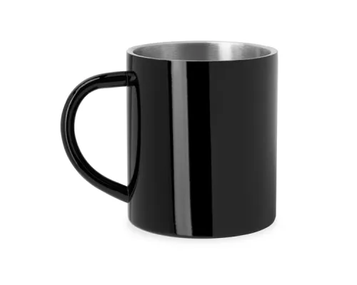 Металлическая кружка KIWAN с двойными стенками, Черный