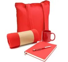 Подарочный набор Тепло и вдохновение, красный