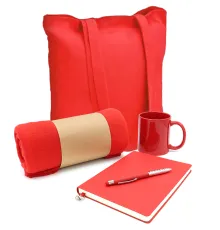 Подарочный набор Тепло и вдохновение, красный