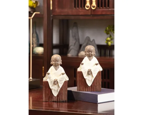 Набор статуэток "Маленькие монахи", подставка для книг