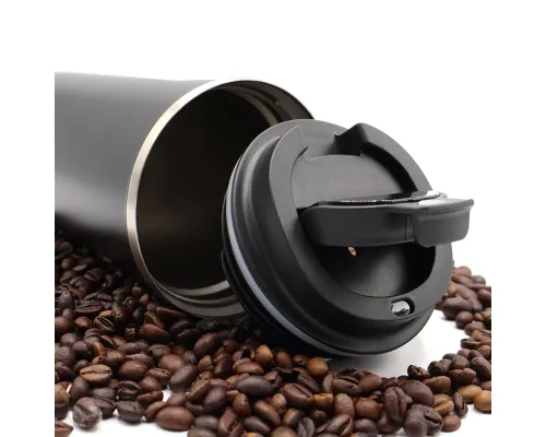 Термокружка Andy с дисплеем, 510 мл, черная