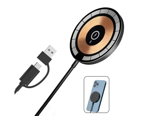 Беспроводное магнитное зарядное устройство Aphia 15W, прозрачный