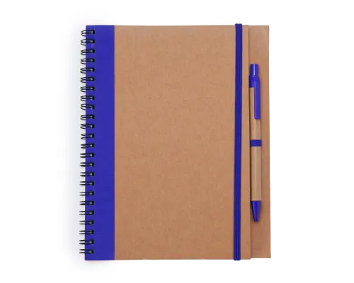 Блокнот с ручкой ALANI, Королевский синий