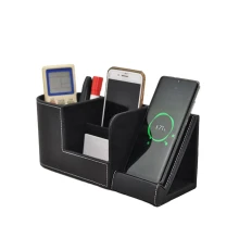 Настольный органайзер Manner c беспроводной зарядкой, черный