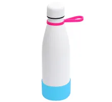 Термобутылка герметичная вакуумная Olivia To Go, белый/розовый/бирюзовый