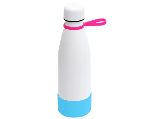 Термобутылка герметичная вакуумная Olivia To Go, белый/розовый/бирюзовый