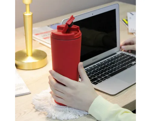 Термокружка Carroll софт-тач, красного цвета