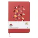 Блокнот из растительного сырья Tutti Frutti в твёрдом переплёте, вишнёвый