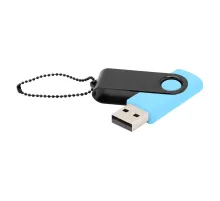 Флешка Designer To Go 2.0 USB 16Gb, голубой/черный