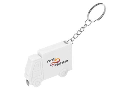 Брелок-рулетка Грузовик, 1 метр, белый
