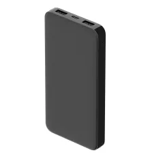 Внешний аккумулятор Polus, 10000 Mah, софт-тач покрытие, черный