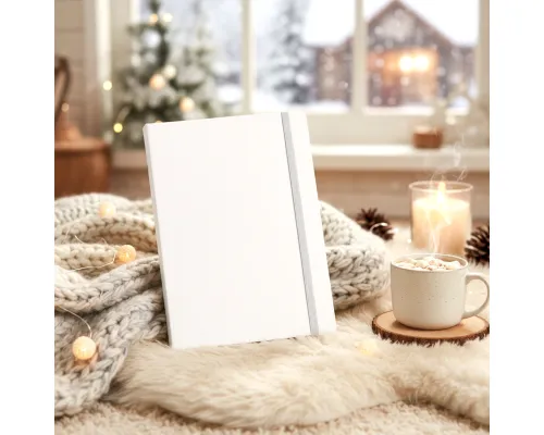 Ежедневник A5 недатированный Dante в мягком переплёте софт-тач, белый