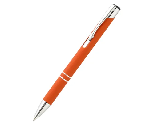 Ручка металлическая Molly софт-тач, оранжевая