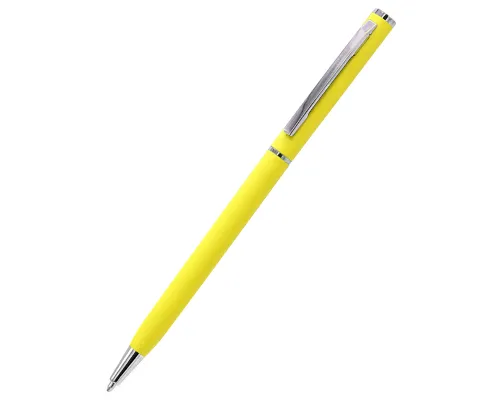 Ручка металлическая Tinny Soft софт-тач, желтая