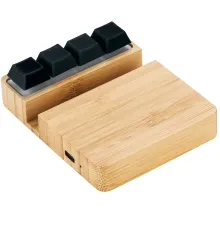 Беспроводное зарядное устройство ClickPad (10W) в виде подставки для телефона, с клавишами анти-стресс, черный