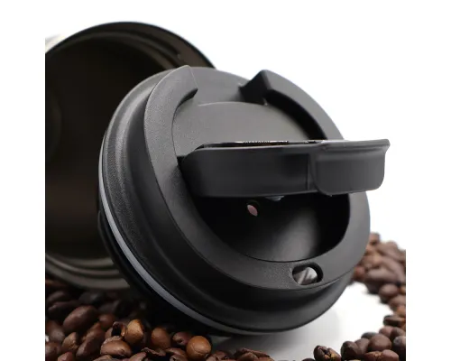 Термокружка Moon с дисплеем, 380мл, черная