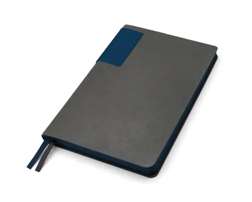 Ежедневник A5 недатированный Molfetta в мягком переплёте, серо-синий
