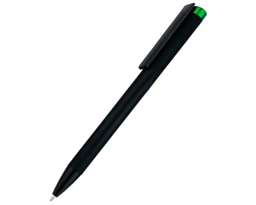 Ручка металлическая Slice Soft софт-тач, зеленая
