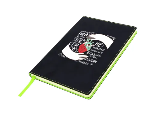 Блокнот A5 Blackjack в мягком переплёте, зелёный