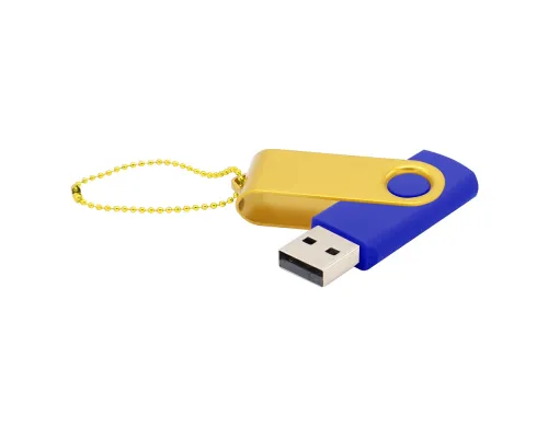 Флешка Designer To Go 2.0 USB 16Gb, синий/желтый