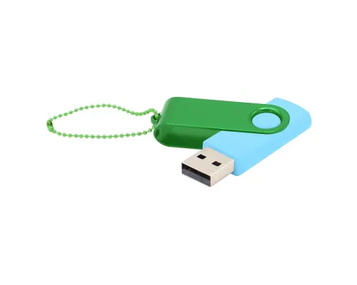 Флешка Designer To Go 2.0 USB 16Gb, голубой/зеленый