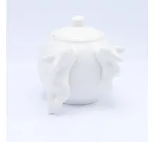 Сахарница с кроликами (NEW), 1000 мл, Белый