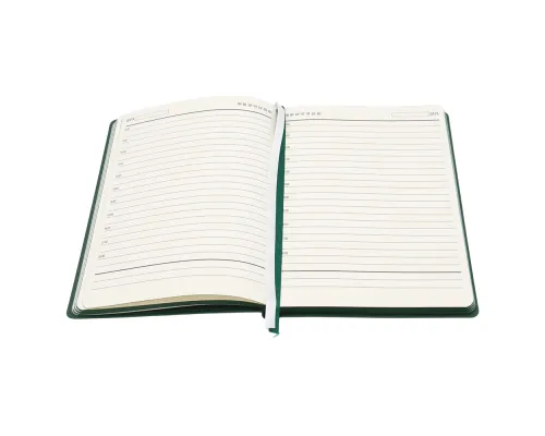 Ежедневник A5 недатированный Gabby в мягком переплёте, тёмно-зелёный