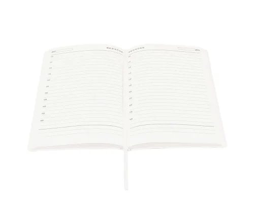 Ежедневник A5 недатированный Dante в мягком переплёте софт-тач, белый