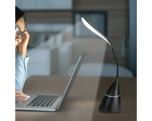 Настольная лампа с колонкой Swanny