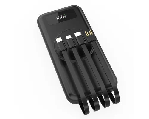 Внешний аккумулятор Authority с беспроводной зарядкой (5W), 10000 mAh, чёрный