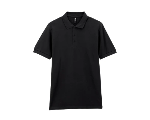 Футболка поло PREMIUM COTTON ADULT DOUBLE PIQUE, ЧЕРНЫЙ M