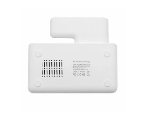 Беспроводное мультизарядное устройство Syntra 15W (3в1), белый