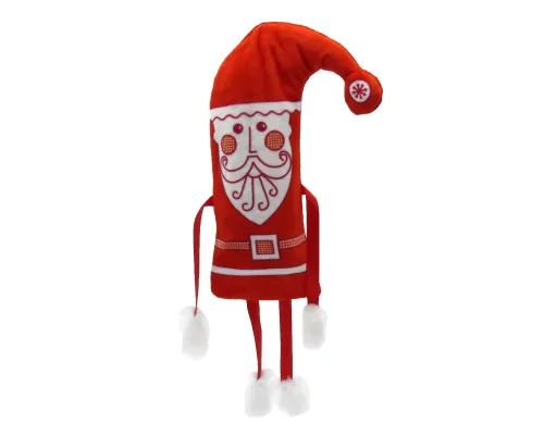 №1 НОВОГОДНИЙ КОЛПАЧОК текстиль (красный) 300 грамм новогодний подарок классический