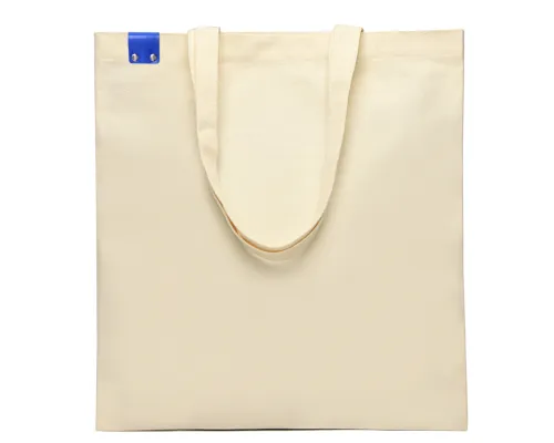 Сумка для покупок IVORY 325 г/м² с PU нашивкой, синий