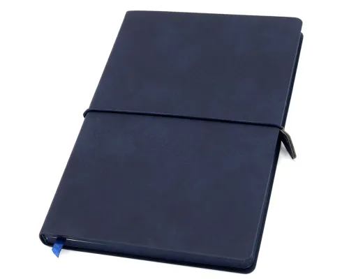 Ежедневник A5 недатированный Massimo в мягком переплёте, темно-синий