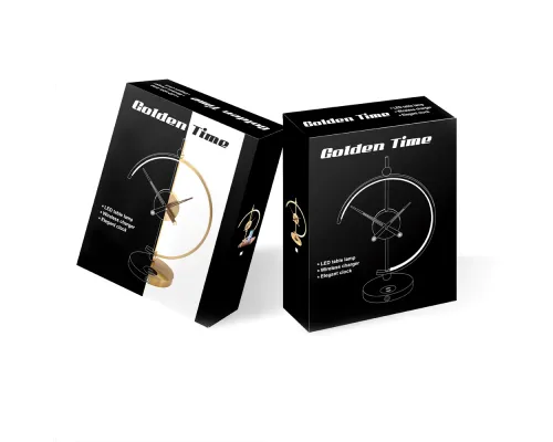 Светодиодный светильник с беспроводной зарядкой и часами Nikka