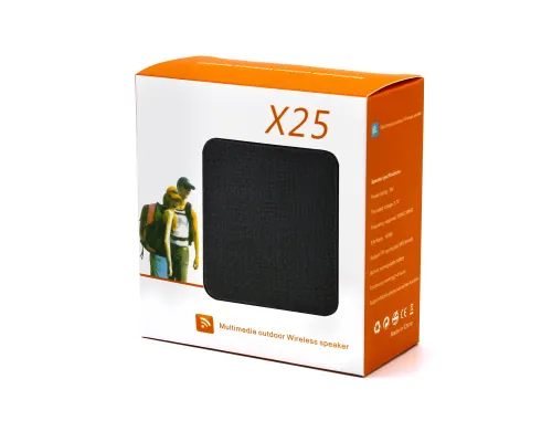 Беспроводная Bluetooth колонка X25 Outdoor (BLTS01), черная Беспроводная Bluetooth колонка X25 Outdoor (BLTS01), черная