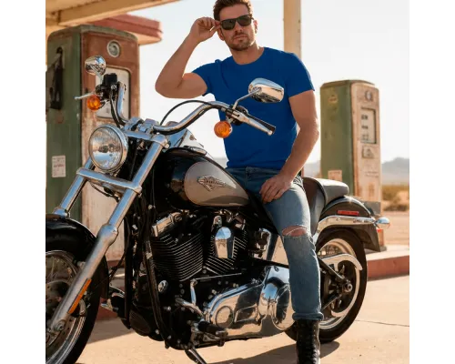 Спортивная футболка CAMIMERA мужская, КОРОЛЕВСКИЙ СИНИЙ S