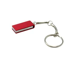 Флешка Slim 16 Гб, металл, красная