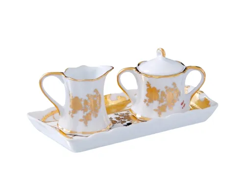 Набор "Мелисса" (молочник и сахарница на блюдце), 17 * 8,5 *7 см 167379